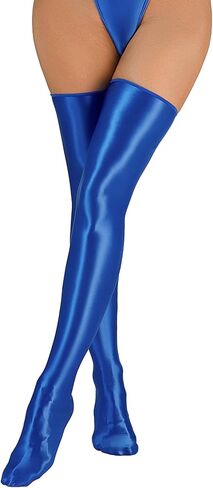 FEOYA Shiny Thigh High Stockings for Women Oil Glossy Over Knee Socks Metallic Bright Tights Party Club Cosplay in Saudi Arabia