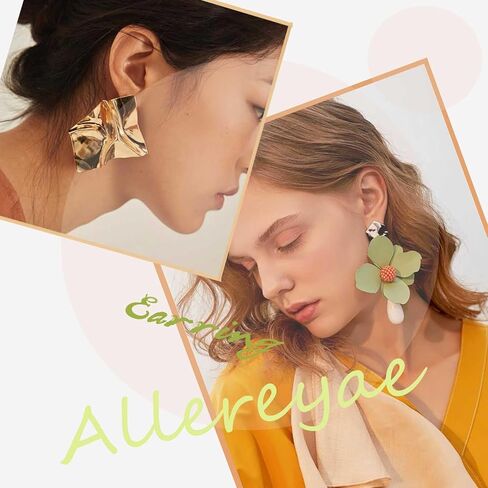 Vintage Long Square Dangle Earrings Metal Square Drop Earrings Black White Squares Earring Exaggerated Geometric Earring Jewelry for Women in Saudi Arabia
