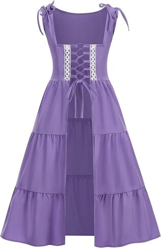 Medieval Dress for Girls, Renaissance Princess Costume with Long Sleeve Halloween Renaissance Faire Festival Outfit in Saudi Arabia