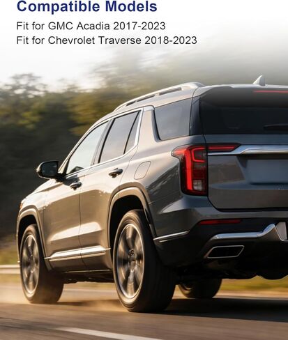 زجاج مرآة ساخن من جانب السائق مناسب لسيارة GMC Acadia شيفروليه ترافيرس 2017-2023، زجاج مرآة الرؤية الخلفية مع مرايا محدبة استبدال 23505276 84498321 GM1324209 in Kuwait
