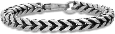 Nautica 8 mm Twisted Curb Chain for Men Stainless Steel 8.5 Inches in Saudi Arabia