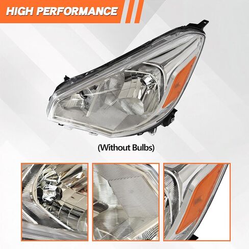 JX RACING Halogen Headlight W/Bulbs Compatible With Mitsubishi Mirage G4 2017 2018 2019 2020 Headlamp Assembly Left/Driver Side For MI2502169 8301D117 in Kuwait