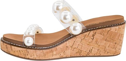 Corkys Footwear Happy Go Lucky Women’s Wedge – With a 2.5-Inch Heel, an Open Toe Design, Double Strap with Dome Accents, and an EVA Insole for All-Day Comfort in Saudi Arabia