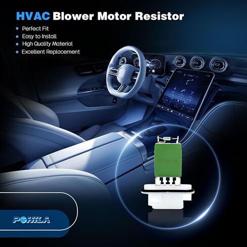 مقاوم محرك منفاخ HVAC متوافق مع مركبات شيفروليه وجي إم سي وإيسوزو وبونتياك - كافالير، كولورادو، SSR، كانيون، i-290، i-350، i-370، i-280، Sunfire، استبدال # 707390195803 in Saudi Arabia