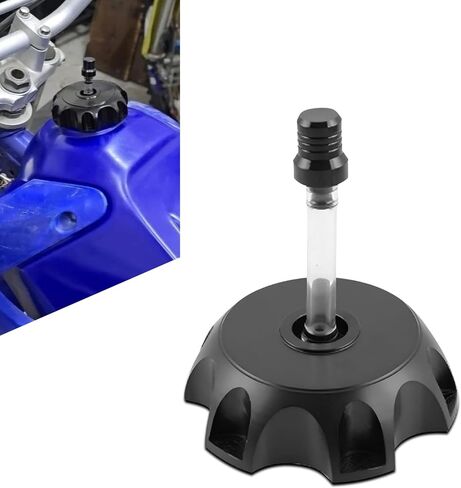 Car Fuel Tank Cap, Metal Tank Replacement Cap with Vent Breather Design, Scratch Resistant & Shock Proof Fuel Sealing Tool, Universal for Most Vehicles (Black) in Kuwait