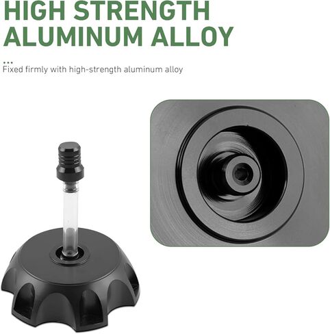 Car Fuel Tank Cap, Metal Tank Replacement Cap with Vent Breather Design, Scratch Resistant & Shock Proof Fuel Sealing Tool, Universal for Most Vehicles (Black) in Kuwait