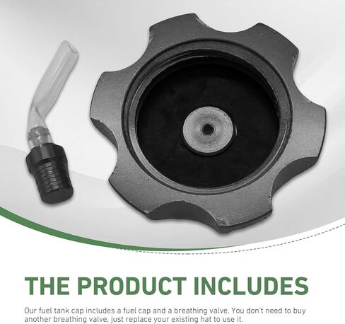 Car Fuel Tank Cap, Metal Tank Replacement Cap with Vent Breather Design, Scratch Resistant & Shock Proof Fuel Sealing Tool, Universal for Most Vehicles (Black) in Kuwait