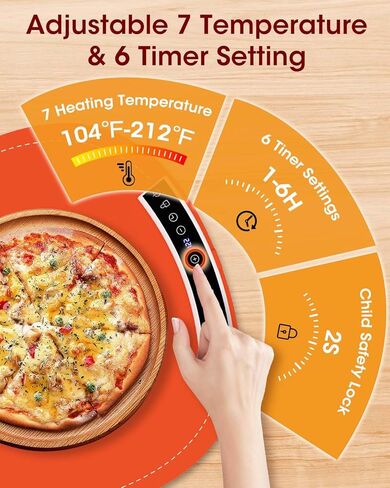 سجادة تدفئة للطعام، كبيرة جدًا، سجادة تدفئة طعام محمولة كبيرة جدًا للبوفيه، لف صواني التدفئة الكهربائية للطعام (أحمر مع أبيض) in Kuwait