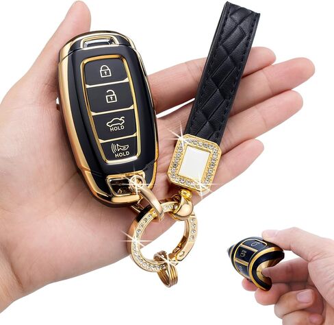 غطاء مفتاح Hyundai Key Fob، حماية ناعمة من البولي يوريثان الحراري 360 درجة لسيارة Hyundai 2019 2020 2021 2022 in Kuwait