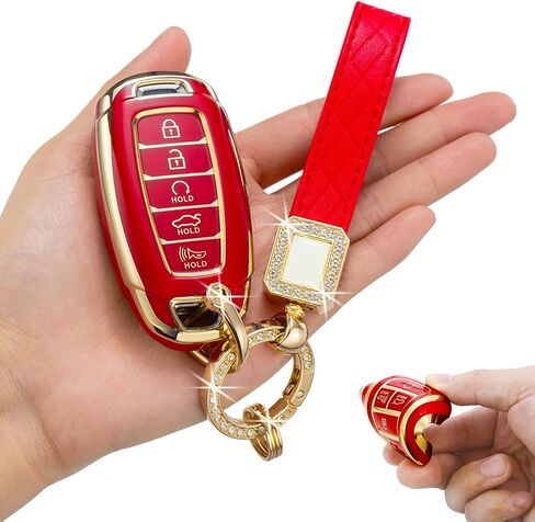 for Hyundai Key Fob Cover,Soft TPU 360 Degree Protection for 2019 2020 2021 2022 Hyundai in Saudi Arabia
