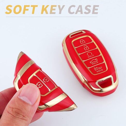for Hyundai Key Fob Cover,Soft TPU 360 Degree Protection for 2019 2020 2021 2022 Hyundai in Saudi Arabia