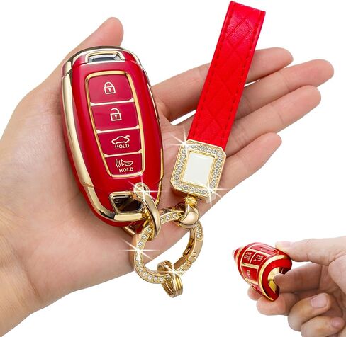 for Hyundai Key Fob Cover,Soft TPU 360 Degree Protection for 2019 2020 2021 2022 Hyundai in Saudi Arabia