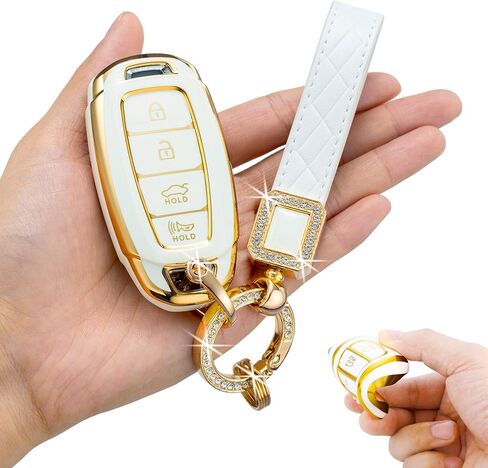 for Hyundai Key Fob Cover,Soft TPU 360 Degree Protection for 2019 2020 2021 2022 Hyundai in Saudi Arabia