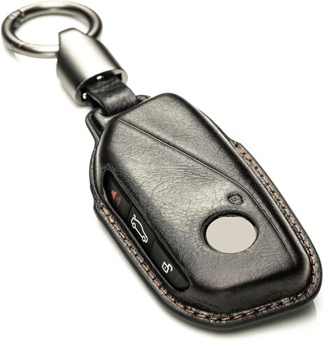 Vitodeco 3D Premium Leather Smart Key Fob Case Compatible with BMW 2, 3, 5, 6, 7 M Series, X1, X3, X4, X5, X6, X7 - (2023-2026 Models) - 4 Buttons, Tocora Red in Saudi Arabia