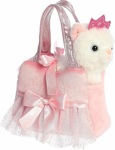 Aurora® Fashionable Fancy Pals™ Princess Kitty™ Tutu Stuffed Animal - Plush with Stylish Purse for Dress Up Fun - Perfect for Kids 3+ Years, Costumes, and Birthdays - White 7 Inches in Saudi Arabia