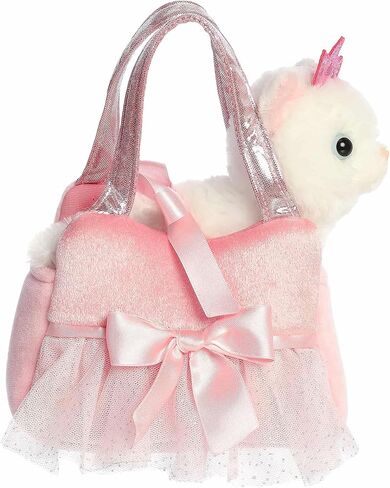 Aurora® Fashionable Fancy Pals™ Princess Kitty™ Tutu Stuffed Animal - Plush with Stylish Purse for Dress Up Fun - Perfect for Kids 3+ Years, Costumes, and Birthdays - White 7 Inches in Saudi Arabia