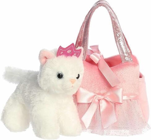 Aurora® Fashionable Fancy Pals™ Princess Kitty™ Tutu Stuffed Animal - Plush with Stylish Purse for Dress Up Fun - Perfect for Kids 3+ Years, Costumes, and Birthdays - White 7 Inches in Saudi Arabia