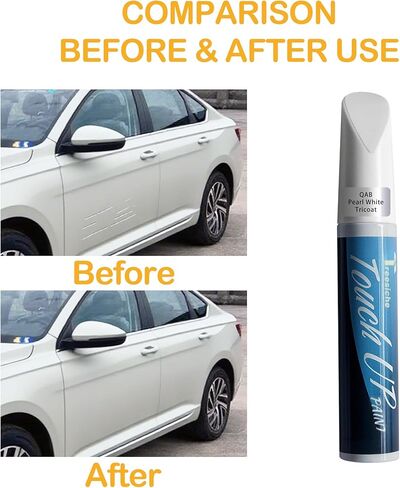 Pearl White Tricoat QAB Touch Up Paint for Nissan Exact Match,Car PaintPen Scratch Repair 2 in 1 Touch Up Paint,Vehicle Scratch Remover for Deep Scratches Color-Matched Rapid Drying of Paint Coating in Kuwait