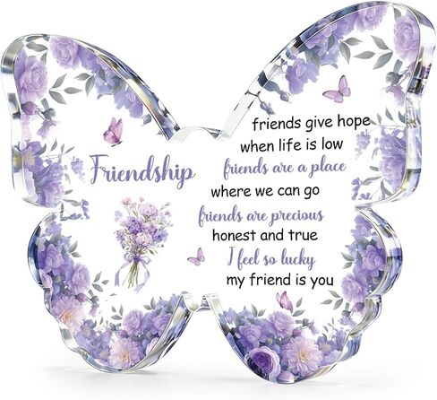 Friendship Gifts for Women Best Friend Birthday Galentines Day Gifts for Women Friends Special Bestfriend Gift Ideas for Friend Female Besties Unique Butterfly Gift for Friends in Kuwait