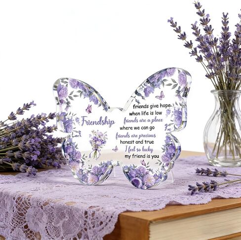Friendship Gifts for Women Best Friend Birthday Galentines Day Gifts for Women Friends Special Bestfriend Gift Ideas for Friend Female Besties Unique Butterfly Gift for Friends in Kuwait