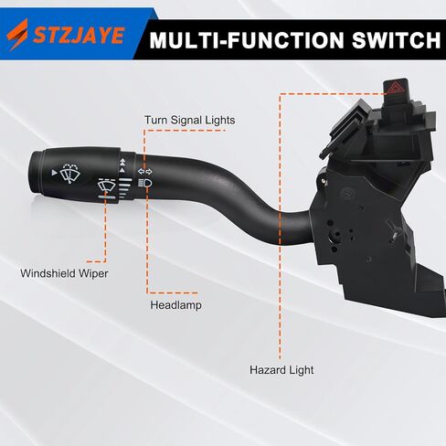 Turn Signal Switch Replacement Compatible with Ford E-150/E-250 2005-2014, for E-150/E-350 Club Wagon 2005,for E-350 Super Duty 2005-2019 Multi-Function Windshield Wiper Replaces CBS1403 in Saudi Arabia