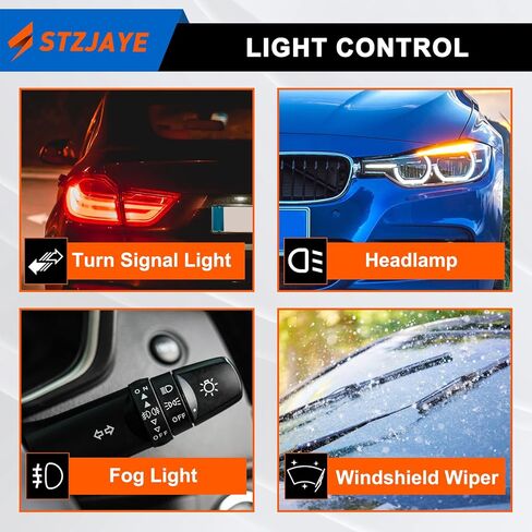 Turn Signal Switch Replacement Compatible with Ford E-150/E-250 2005-2014, for E-150/E-350 Club Wagon 2005,for E-350 Super Duty 2005-2019 Multi-Function Windshield Wiper Replaces CBS1403 in Saudi Arabia