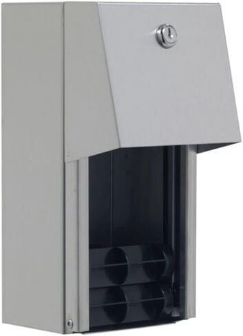 2-Roll Side-By-Side Covered Toilet Paper Dispenser by GP PRO (Georgia-Pacific), Key Lock, Chrome, 57320, 10.000" W x 6.250" D x 6.000" H, 1 Dispenser Per Case in Kuwait