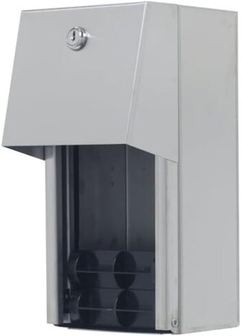 2-Roll Side-By-Side Covered Toilet Paper Dispenser by GP PRO (Georgia-Pacific), Key Lock, Chrome, 57320, 10.000" W x 6.250" D x 6.000" H, 1 Dispenser Per Case in Kuwait