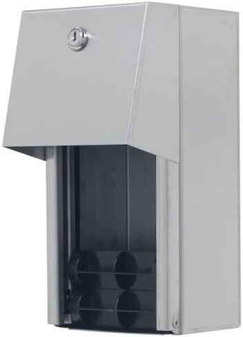 2-Roll Side-By-Side Covered Toilet Paper Dispenser by GP PRO (Georgia-Pacific), Key Lock, Chrome, 57320, 10.000" W x 6.250" D x 6.000" H, 1 Dispenser Per Case in Kuwait