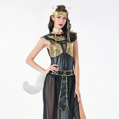 Wolf Fox Ears and Tail Set White Wolf Fox Ears and Animal Tail Cosplay Costume, Furry Therian Tail and Ear Leather Bell Collar Set for Halloween Christmas Women Men in Saudi Arabia