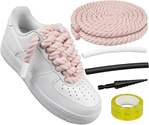 Endoto Rope Laces for Air Force 1, Thick Chunky Fat Shoelaces Strings for AF Sneaker Shoes in Saudi Arabia