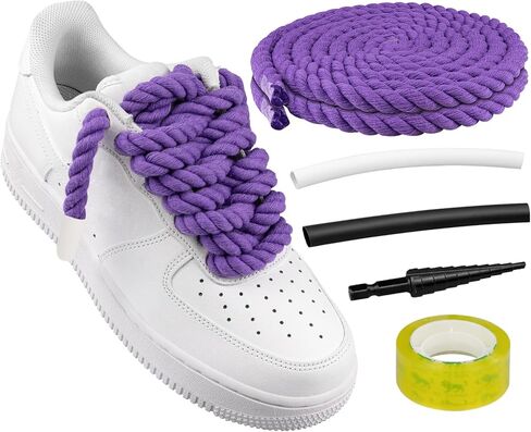Endoto Rope Laces for Air Force 1, Thick Chunky Fat Shoelaces Strings for AF Sneaker Shoes in Saudi Arabia