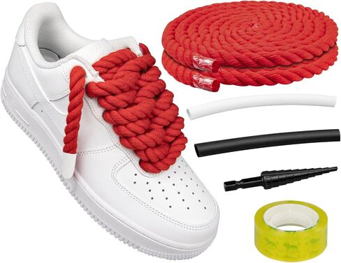 Endoto Rope Laces for Air Force 1, Thick Chunky Fat Shoelaces Strings for AF Sneaker Shoes in Saudi Arabia