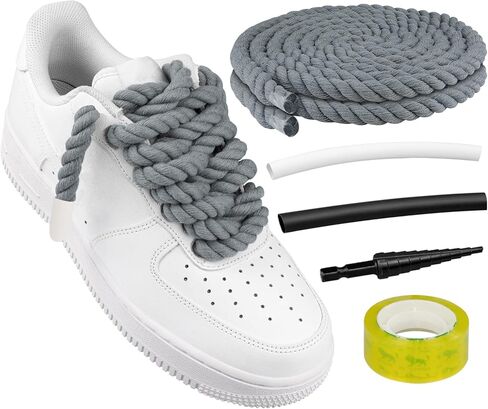 Endoto Rope Laces for Air Force 1, Thick Chunky Fat Shoelaces Strings for AF Sneaker Shoes in Saudi Arabia