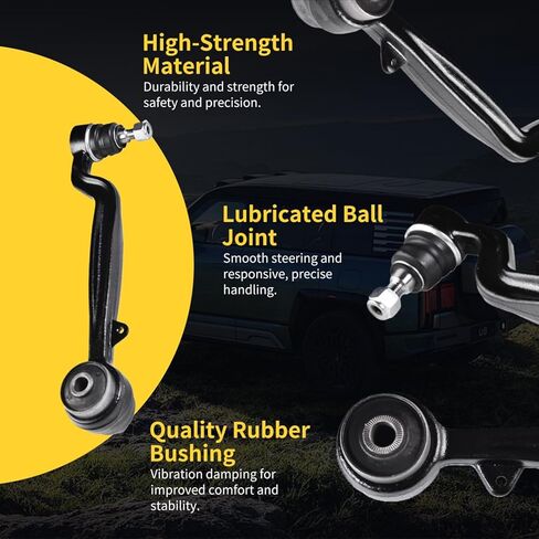 Front Lower Control Arm w/Ball Joint Fit for Land Rover Range Rover 2003 2004 2005 2006 2007 2008 2009 2010 2011 2012 RBJ000062 RBJ500710 K620715-2 Set Suspension Kit in Kuwait