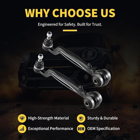 Front Lower Control Arm w/Ball Joint Fit for Land Rover Range Rover 2003 2004 2005 2006 2007 2008 2009 2010 2011 2012 RBJ000062 RBJ500710 K620715-2 Set Suspension Kit in Kuwait