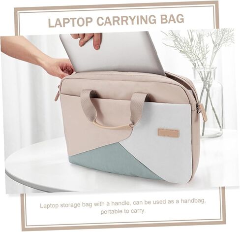 Uonlytech Laptop Carrying Tote Bag for Women Business Briefcase with Double Zippers Shockproof Lining Water Resistant Tablet Case for Office and Travel in Saudi Arabia