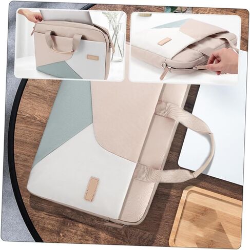 Uonlytech Laptop Carrying Tote Bag for Women Business Briefcase with Double Zippers Shockproof Lining Water Resistant Tablet Case for Office and Travel in Saudi Arabia