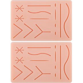 Durable Suture Practice Pad for Medical and Veterinary Students, Suture Pad Includes14 Pre-Cut Wounds with Rip-Resistant Mesh, Tear-Resistant, Design for Training Only in Saudi Arabia