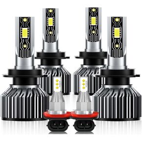 Compatible For Ford Fusion 2006 2007 2008 2009 2010 2011 2012 2013 2014 2015 2016 2017 2018 Fog Lights Bulbs Combo Kit, Pack of 6 in Saudi Arabia
