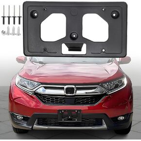 FASTCHE Front Bumper License Tag Plate Frame Bracket Holder Compatible with 2017 2018 2019 Honda CR-V Replace # 71145TLAA00 HO1068124 in Kuwait