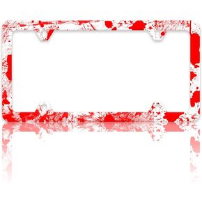 خريطة الطبوغرافية إطار لوحة الترخيص الطبوغرافية حاملي لوحة الترخيص مضحك السيارات ملحق قوس الفولاذ المقاوم للصدأ إطارات لوحة الترخيص مع مسامير للنساء الرجال 6x12 بوصة 4 ثقوب in Kuwait