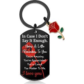 Romantic Gifts for Her I Love You Keychain Gifts for Husband Wife Ideal Anniversary Birthday Gift for Him Her Personalized Key Chain Accessory Romantic Appreciation Gift in Kuwait