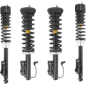 SUNCORE - Front & Rear Airmatic Suspension to Complete Struts & Coil Springs Conversion Kit Replacement for 2000-2006 Mercedes S500 in Kuwait