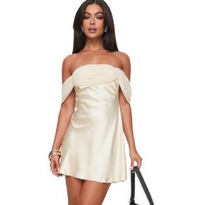 Princess Polly Women's Adoration Mini Dress Cream in Kuwait