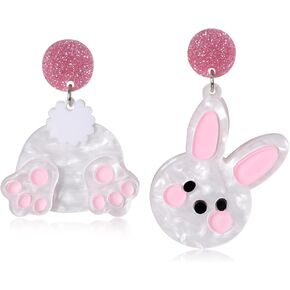Easter Bunny Earrings for Women - Cute Rabbit Dangle Jewelry, Easter Basket Stuffers Spring Outfit Dresses Accessories Gifts in Kuwait
