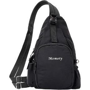Small Backpack Waterproof Lightweight Daypack Crossbody Sling Bag Casual Travel Bag (Black) in Saudi Arabia