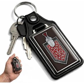 Brotherhood 1970's Compatible with Monte Carlo Dark Brown Emblem Design Keychain Key Holder Key Ring For Men Heavy Duty Car Keyring For Men and Women in Kuwait