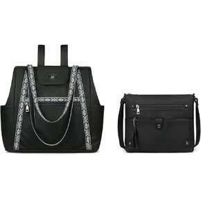 FADEON Large Laptop Tote Bag for Women & Crossbody Bag Black Collection in Kuwait