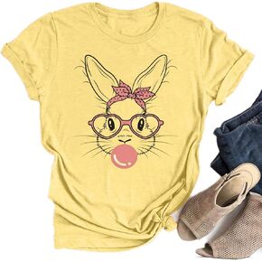 Leopard Easter Bunny Graphic Shirt Chillin' with My Peeps Easter Matching T-Shirt Gift for Easter Day Tee. in Kuwait
